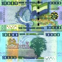 *10000 Leones Sierra Leone 2010-18, P33 UNC - Kliknutím na obrázok zatvorte -